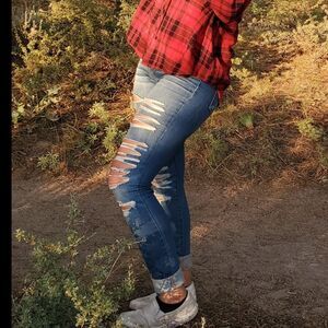 Pacsun Skinny Distressed Ripped Jeggings